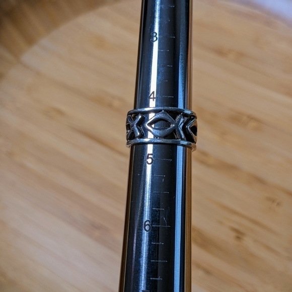 Ichthys Fish Ring in Sterling Silver - Picture 6 of 9